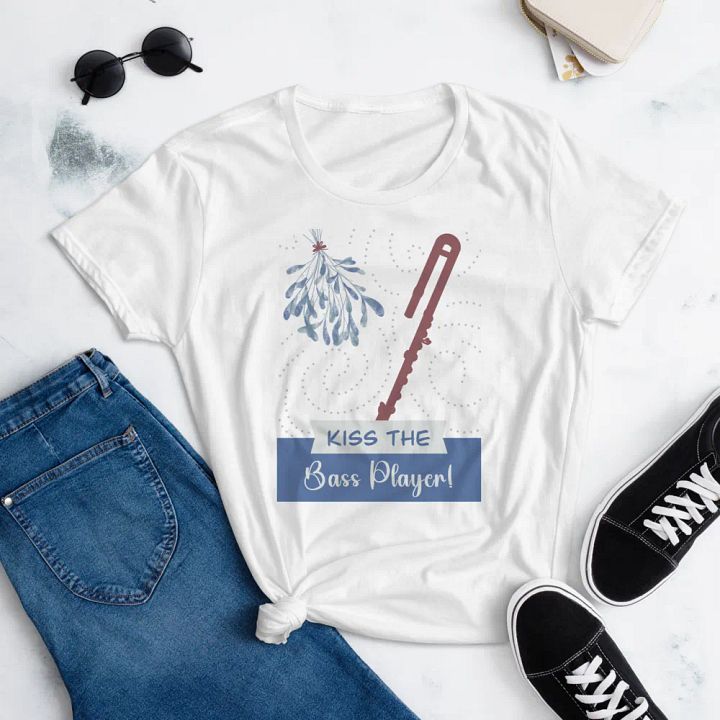Bass Flute - Kiss The Flute Player - Women's Fit Short Sleeve product image (1)