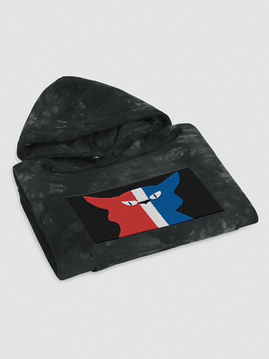 TriColor DeMeowcracy Cat Face Tie Dye Hoodie product image (3)