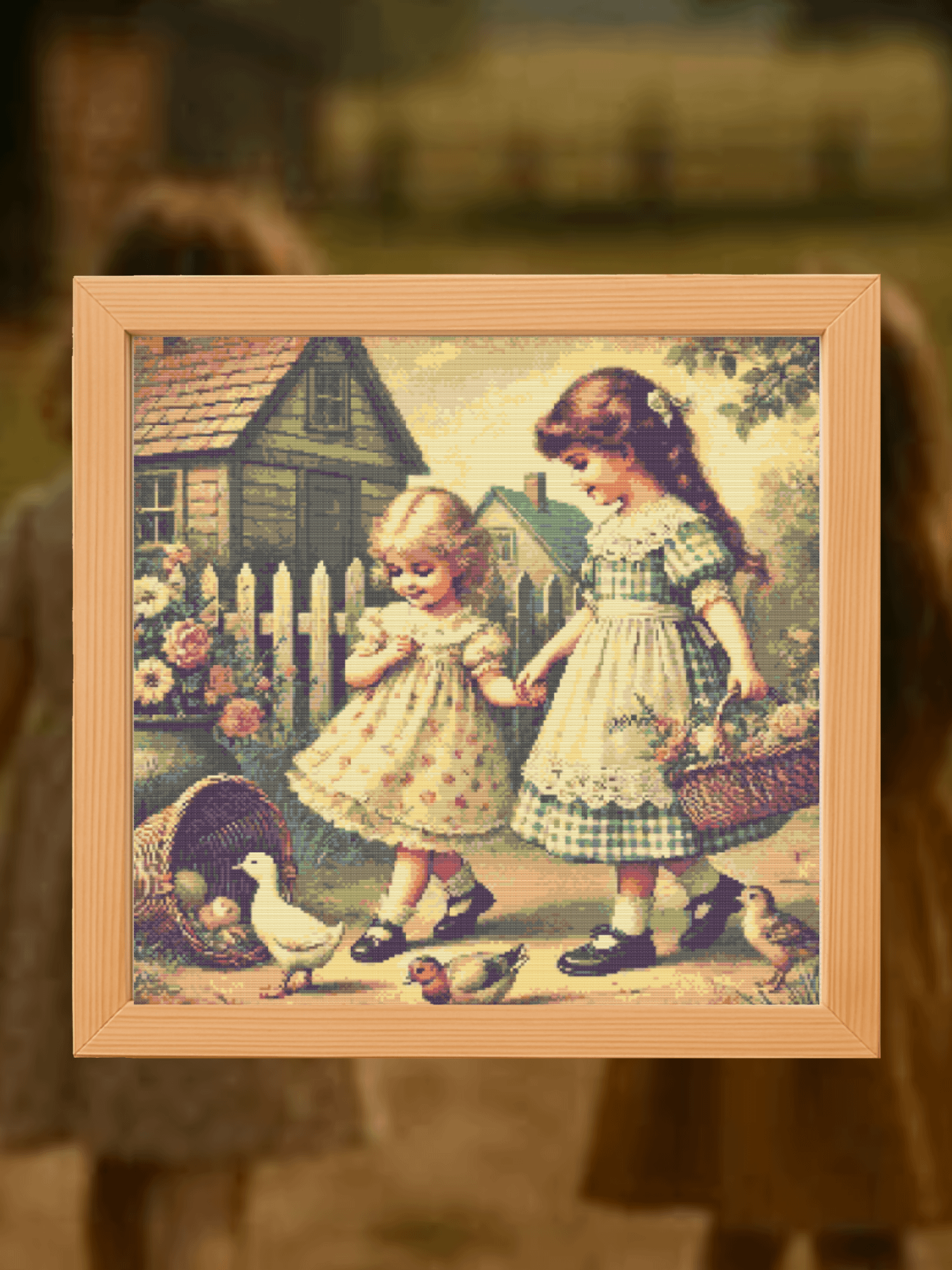 Little Ladies Walk Cross Stitch Pattern product image (1)