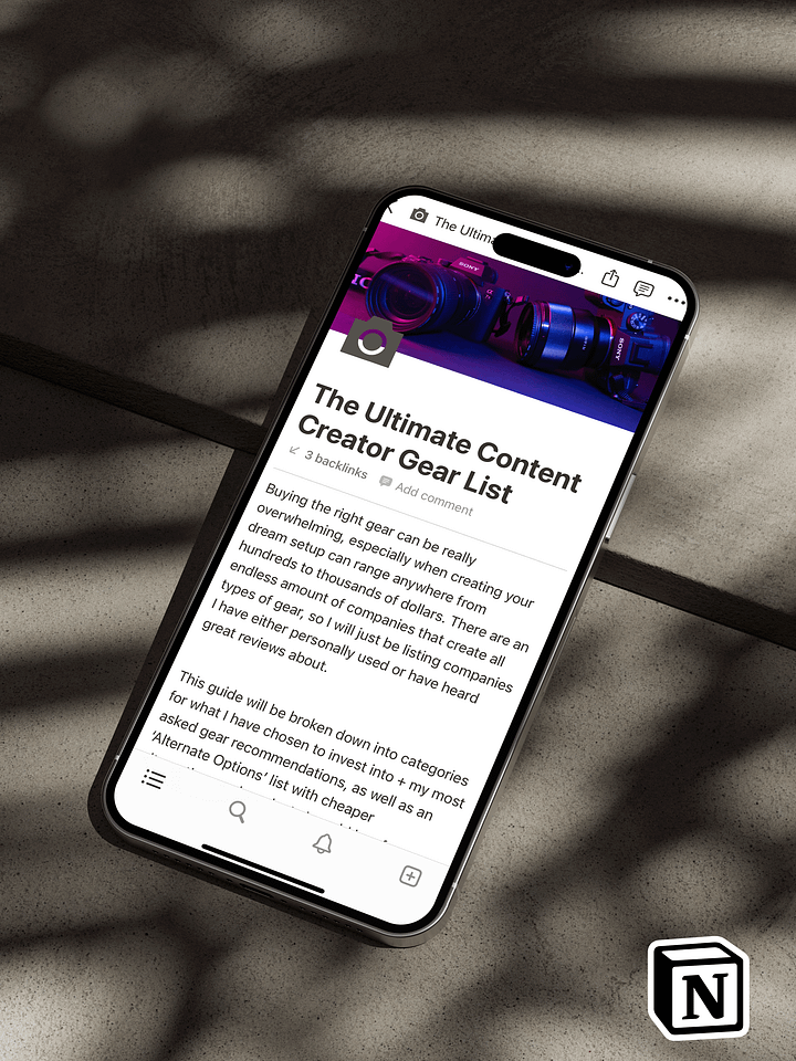 The Ultimate Content Creator Gear List product image (1)