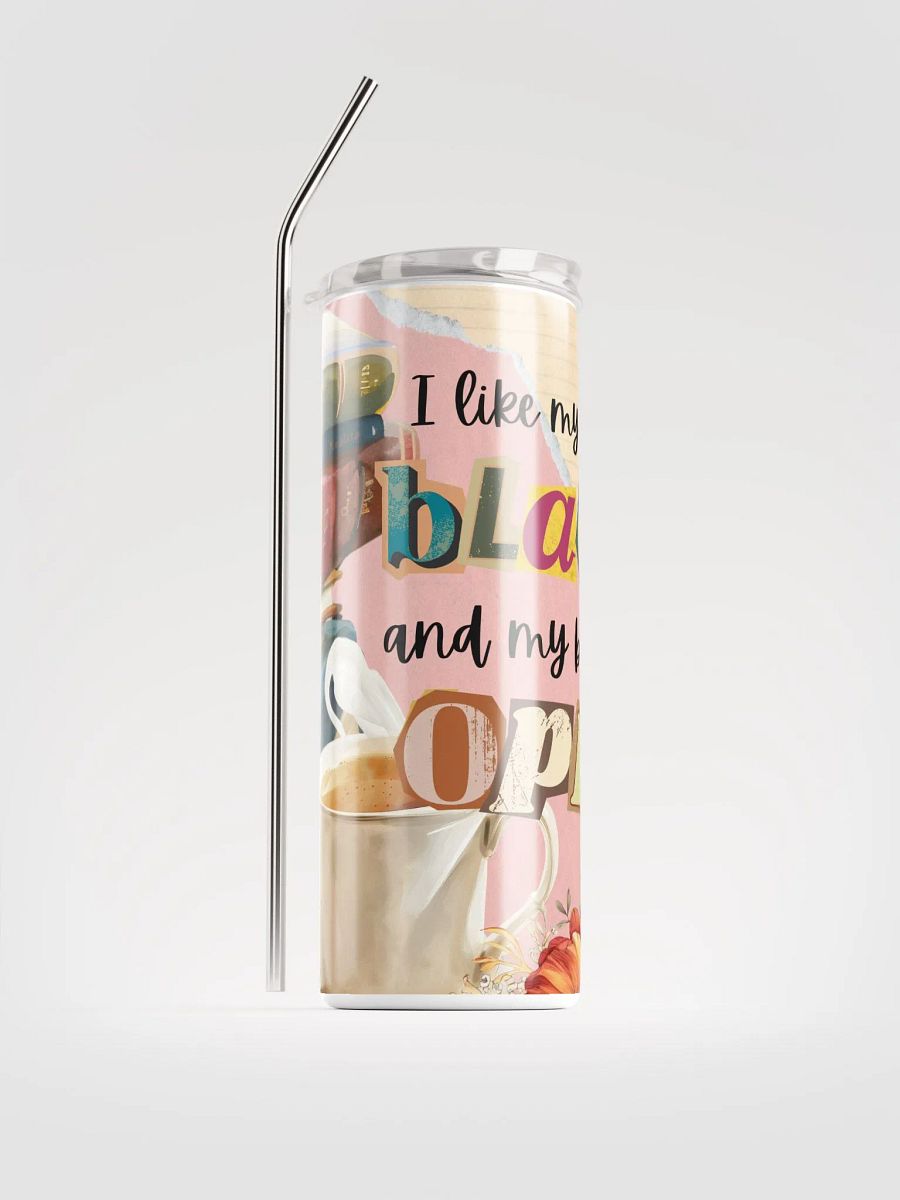 Skinny Insulated Tumbler for Book and Coffee Lovers product image (3)