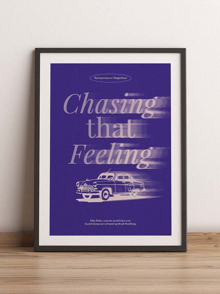 TXT - Chasing That Feeling KPOP Digital Printable Wall Art Poster (A1 SIZE) - Instant Download product image (1)