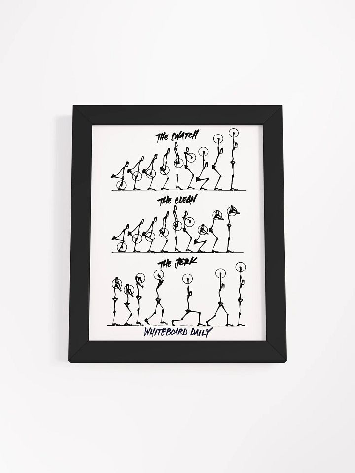 Framed Snatch, Clean, Jerk Sequence Poster product image (6)