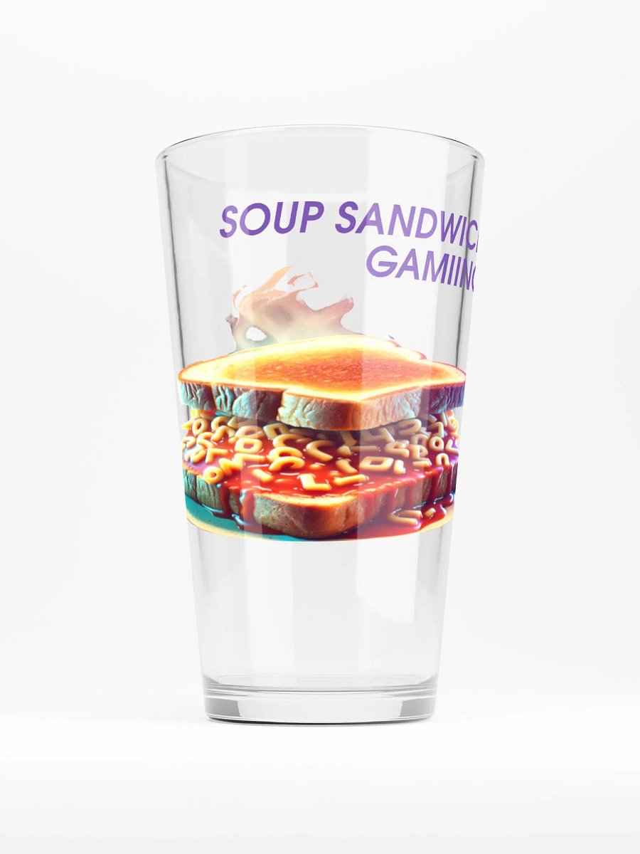 SoupSandwich Gaming Pint Glass product image (1)