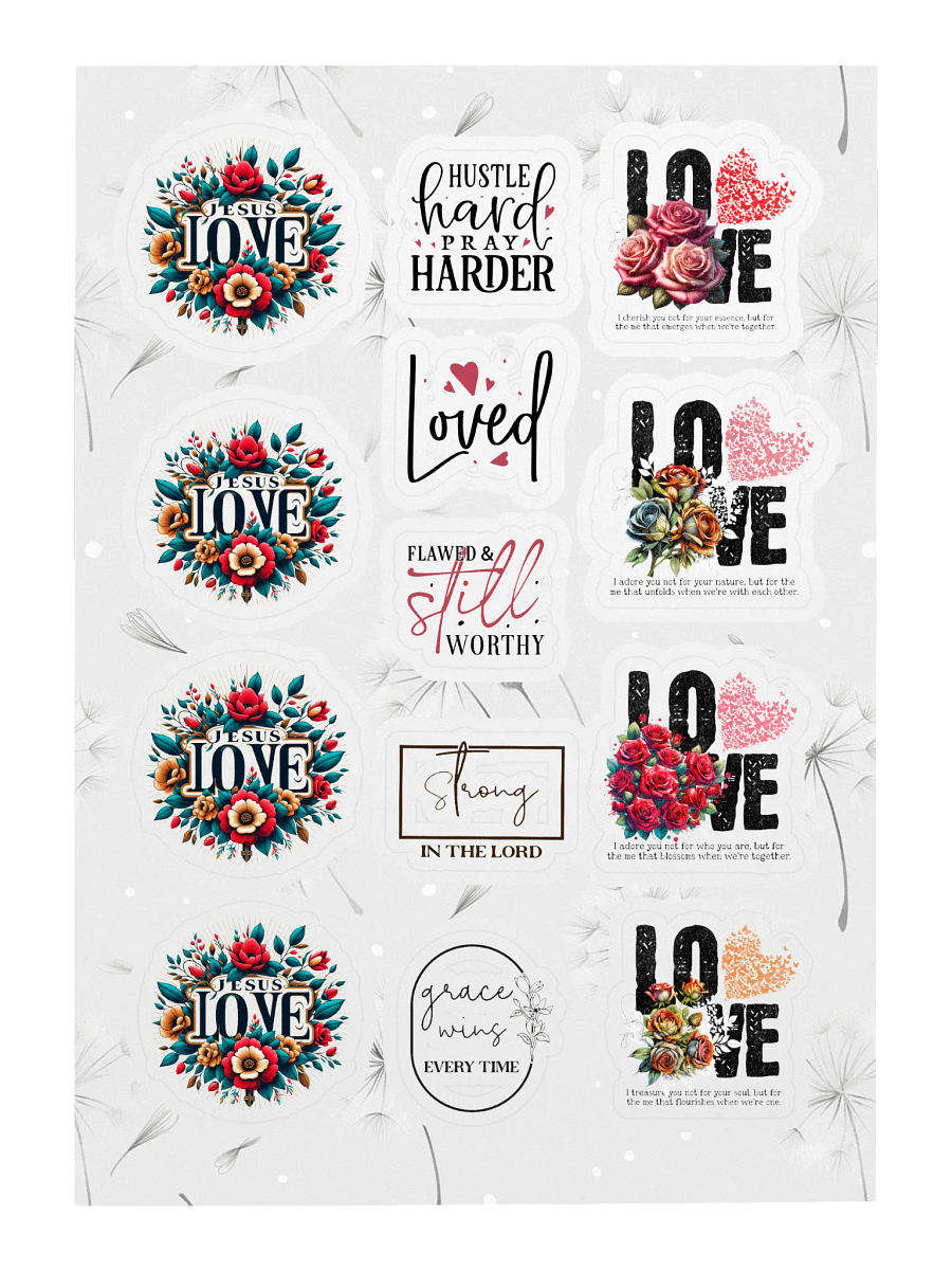 Divine Love and Motivation Sticker Sheet product image (3)