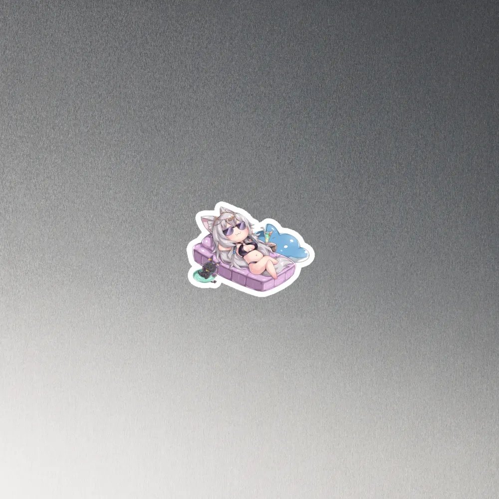 Paws Summer Lounge Magnet product image (4)