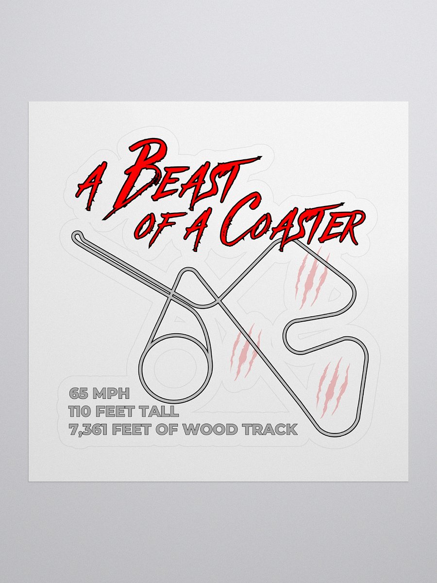 A Beast of a Coaster Sticker product image (1)