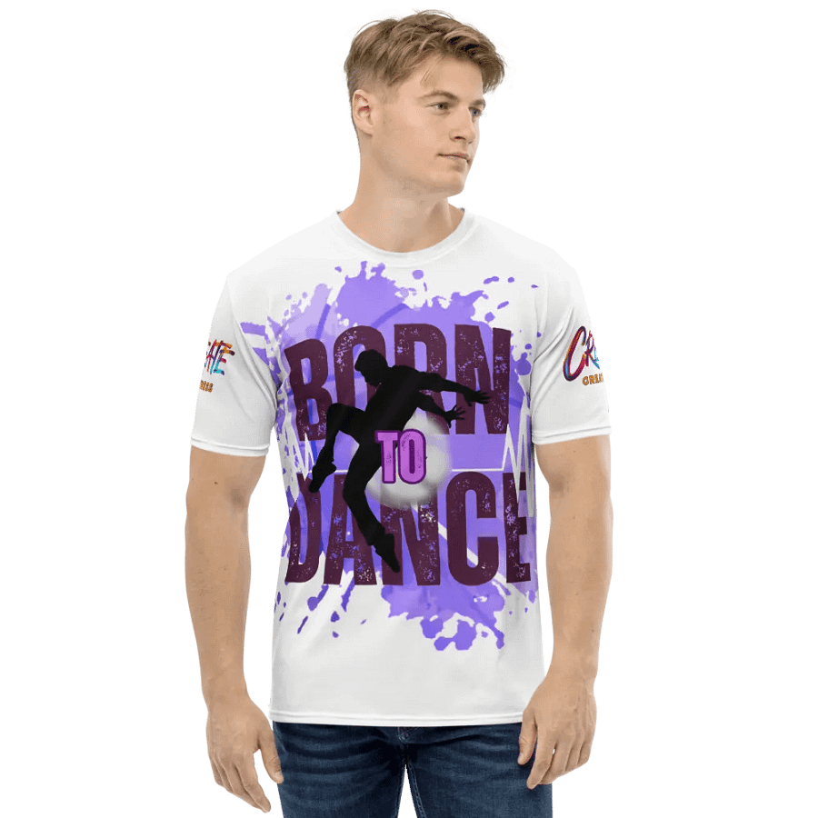 Born to Dance His Silhouette Dynamic Huge Print T-Shirt product image (2)