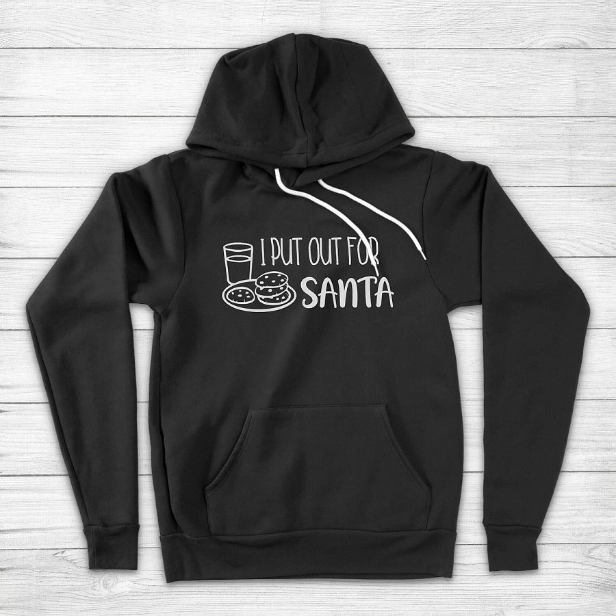 I Put Out for Santa Milk Cookies Christmas Holiday Couple Unisex Hoodie Sweater product image (7)