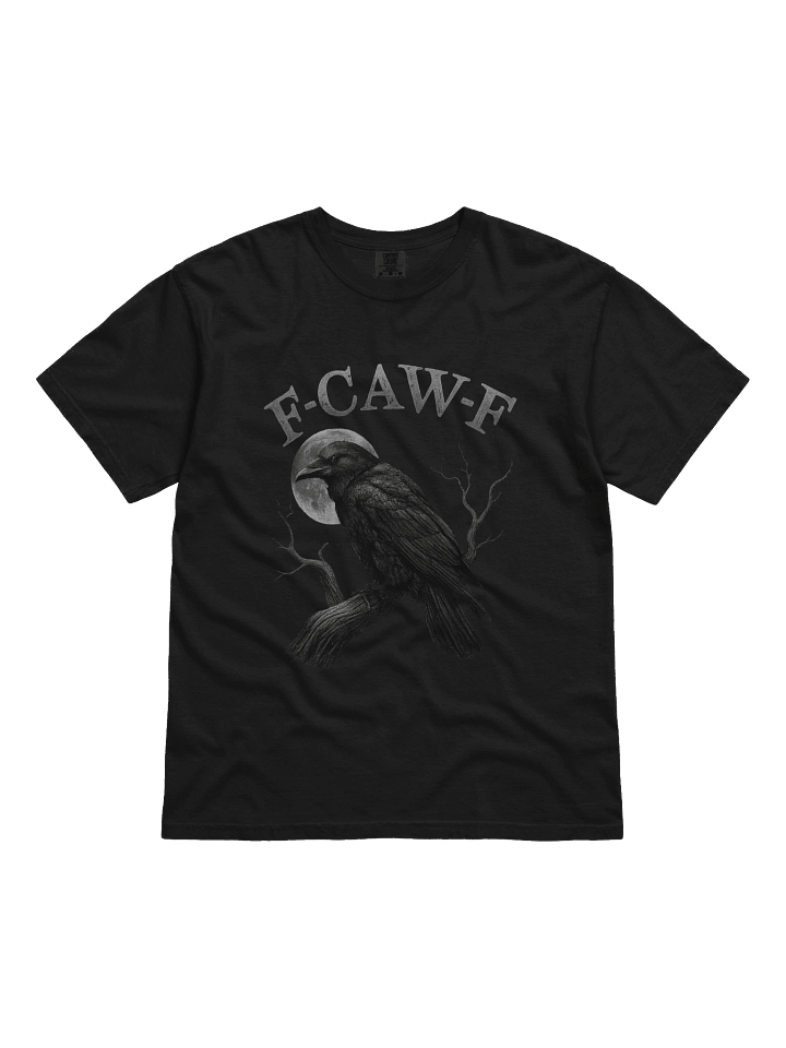 Black Crow, F-Caw-F Funny Black Bird moon Gothic Adult Humor T-Shirt product image (1)