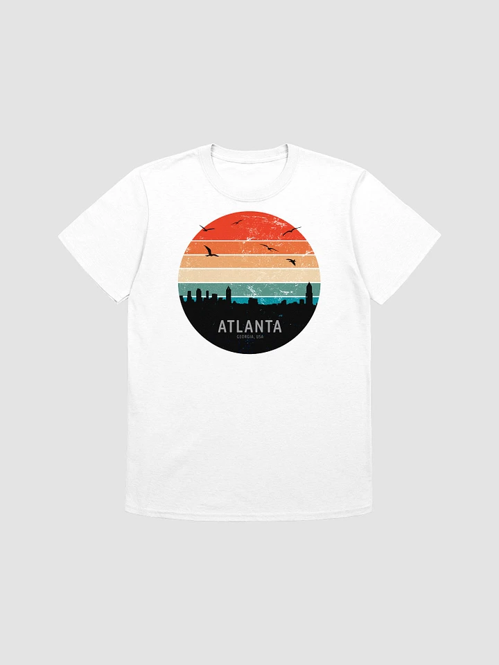 Atlanta Georgia Skyline Retro Sunset T-Shirt product image (2)
