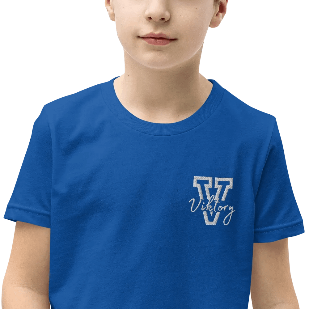 Kids Shirt Blue (white logo) product image (1)