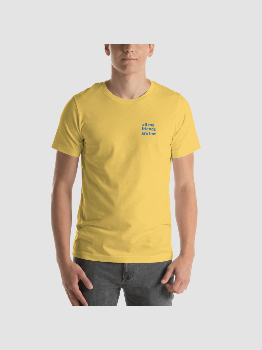 Hot Friends Relaxed Blue Embroidered T-Shirt product image (4)