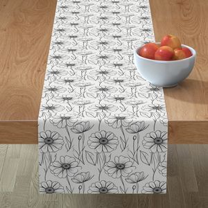 Seamless Pattern - Sketched Daisies in Black and White product image (8)