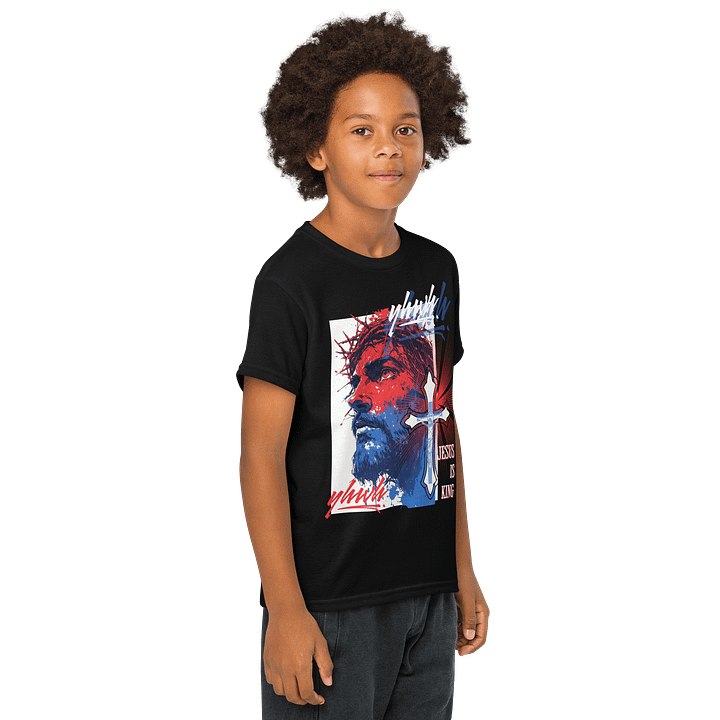 YHWH Kids Tee - "Jesus is King" product image (2)