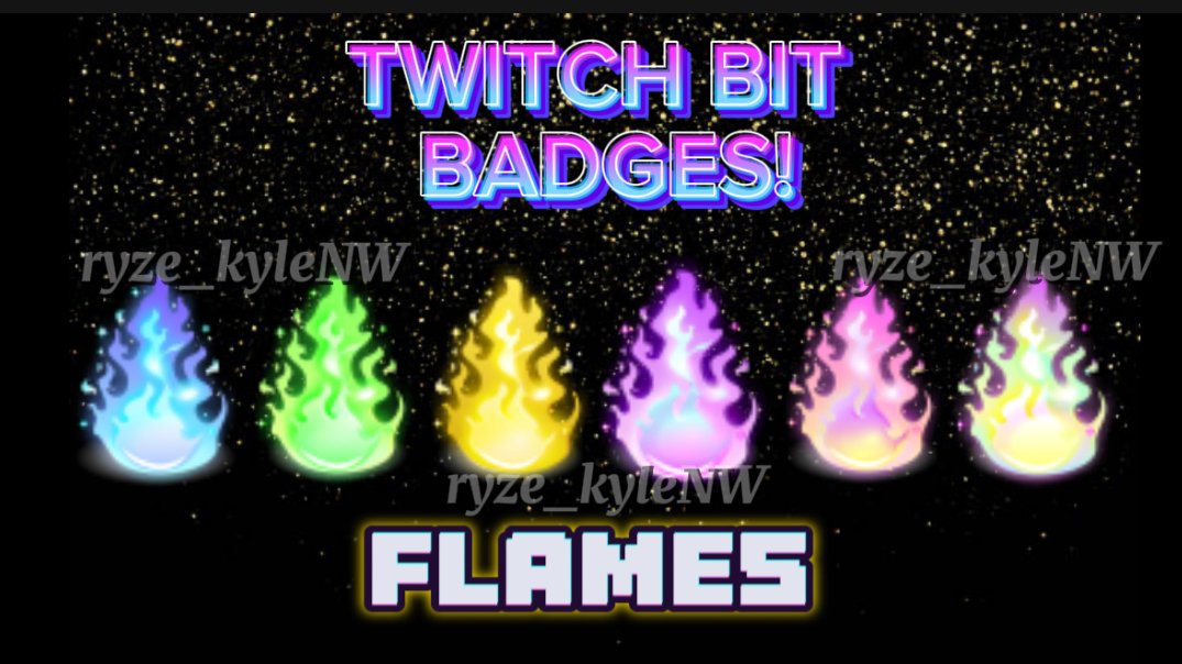 Twitch Bit Badges FLAMES product image (1)