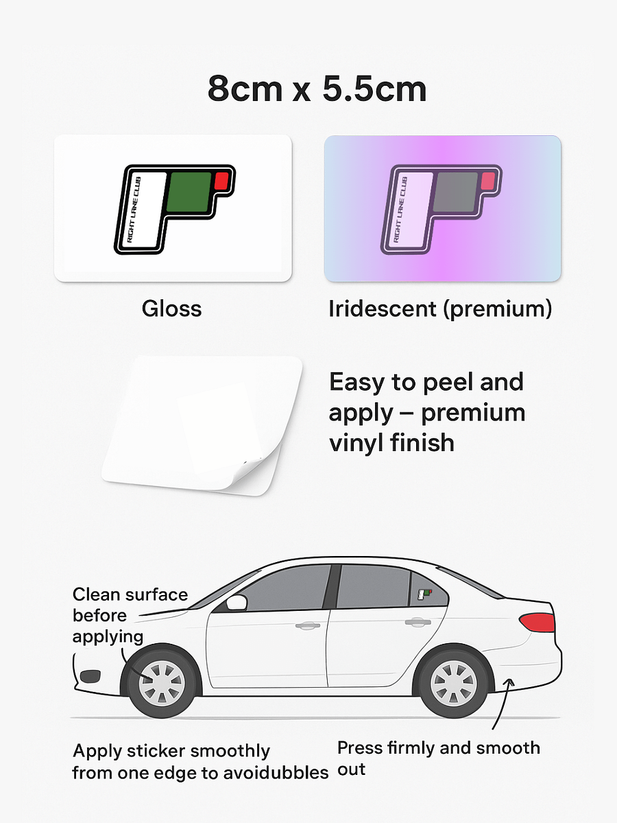 RLC Silver “Icon” Sticker - Iridescent product image (2)