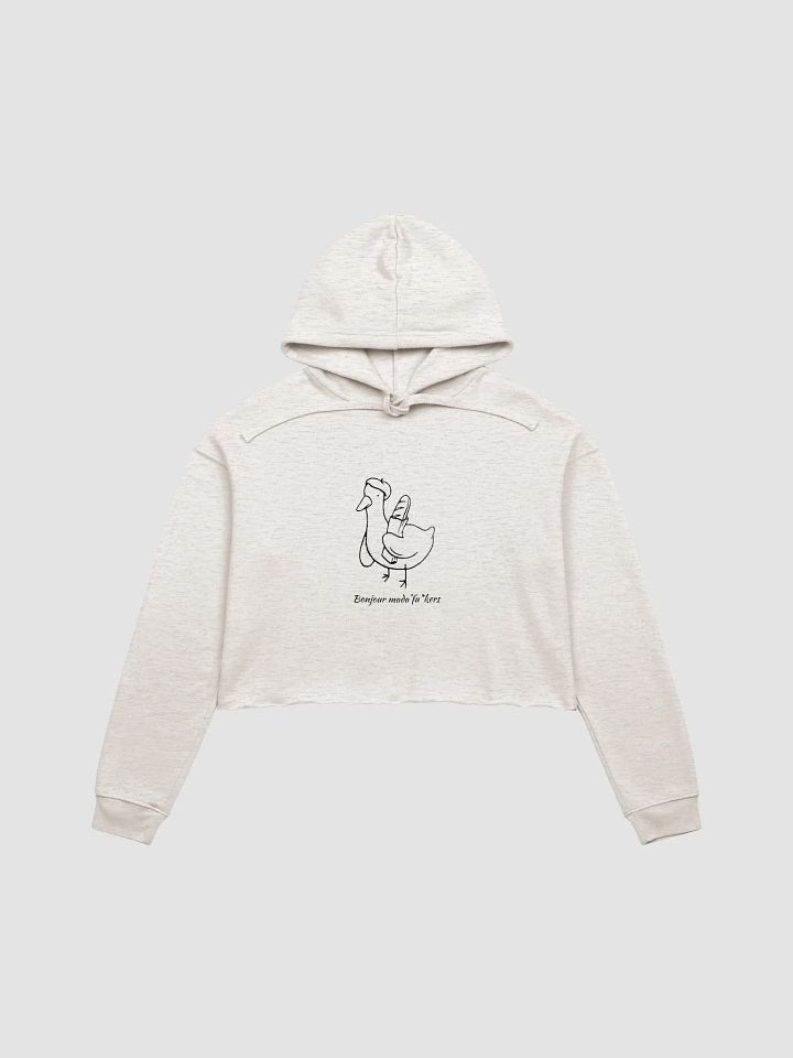 Sarcastic Meme French Goose Crop Hoodie product image (3)