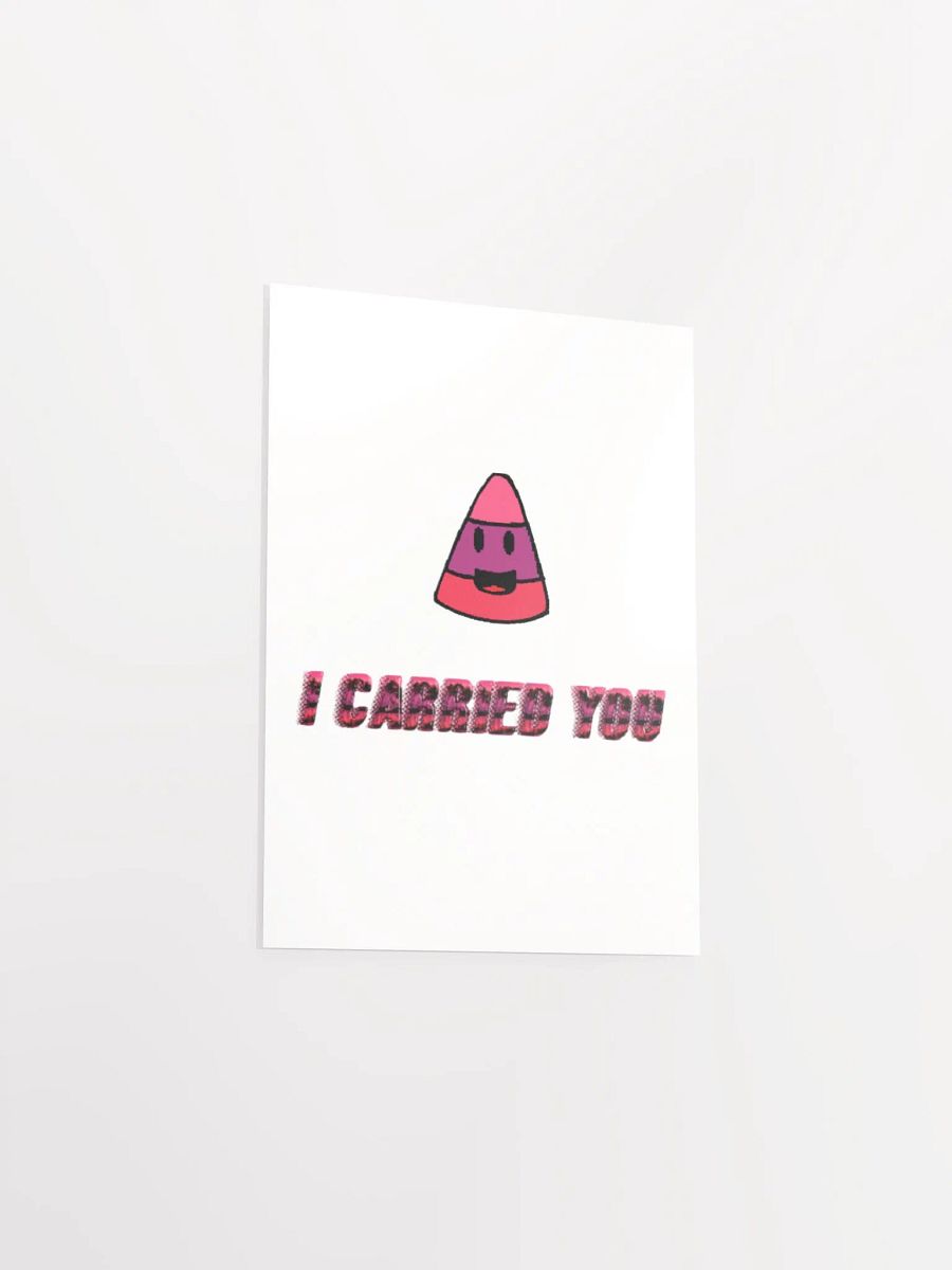 I CARRIED YOU - Matte Poster Paper product image (3)