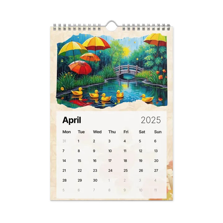 FOLK ART WALL CALENDAR 2025 product image (1)
