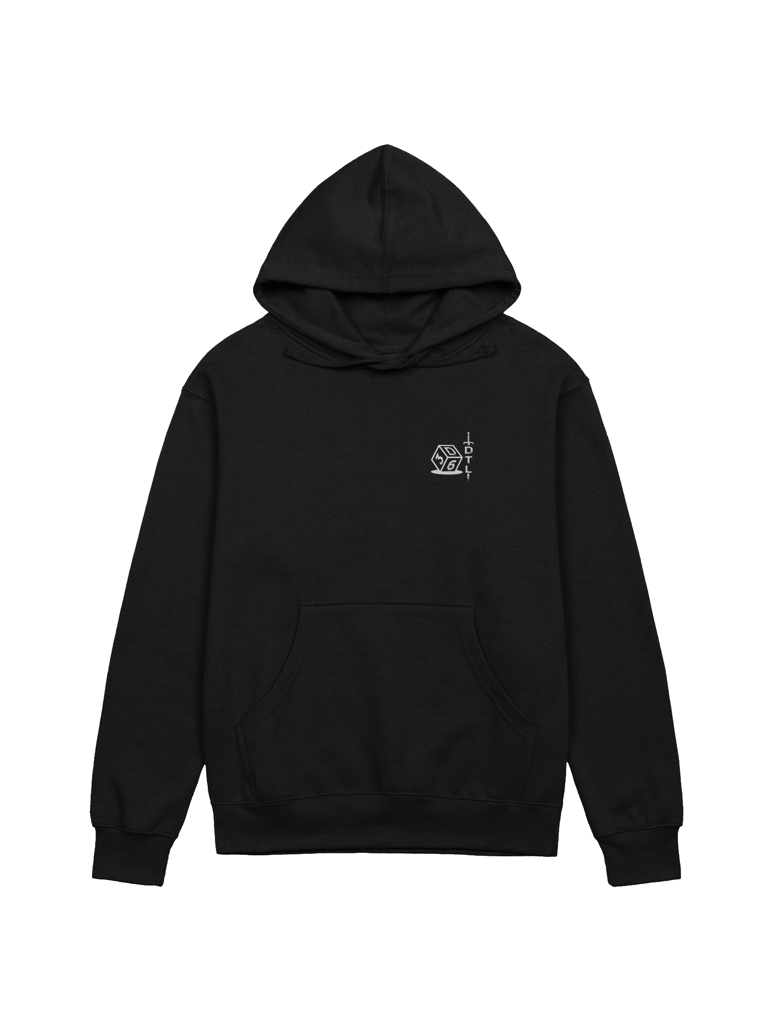 3d6 DTL Vertical Logo on Dark Pullover Hoodie product image (3)