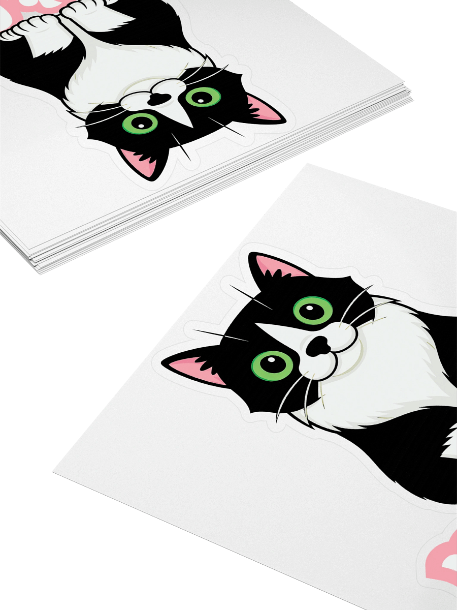 Large Phat Cat Sticker (Pink) product image (4)