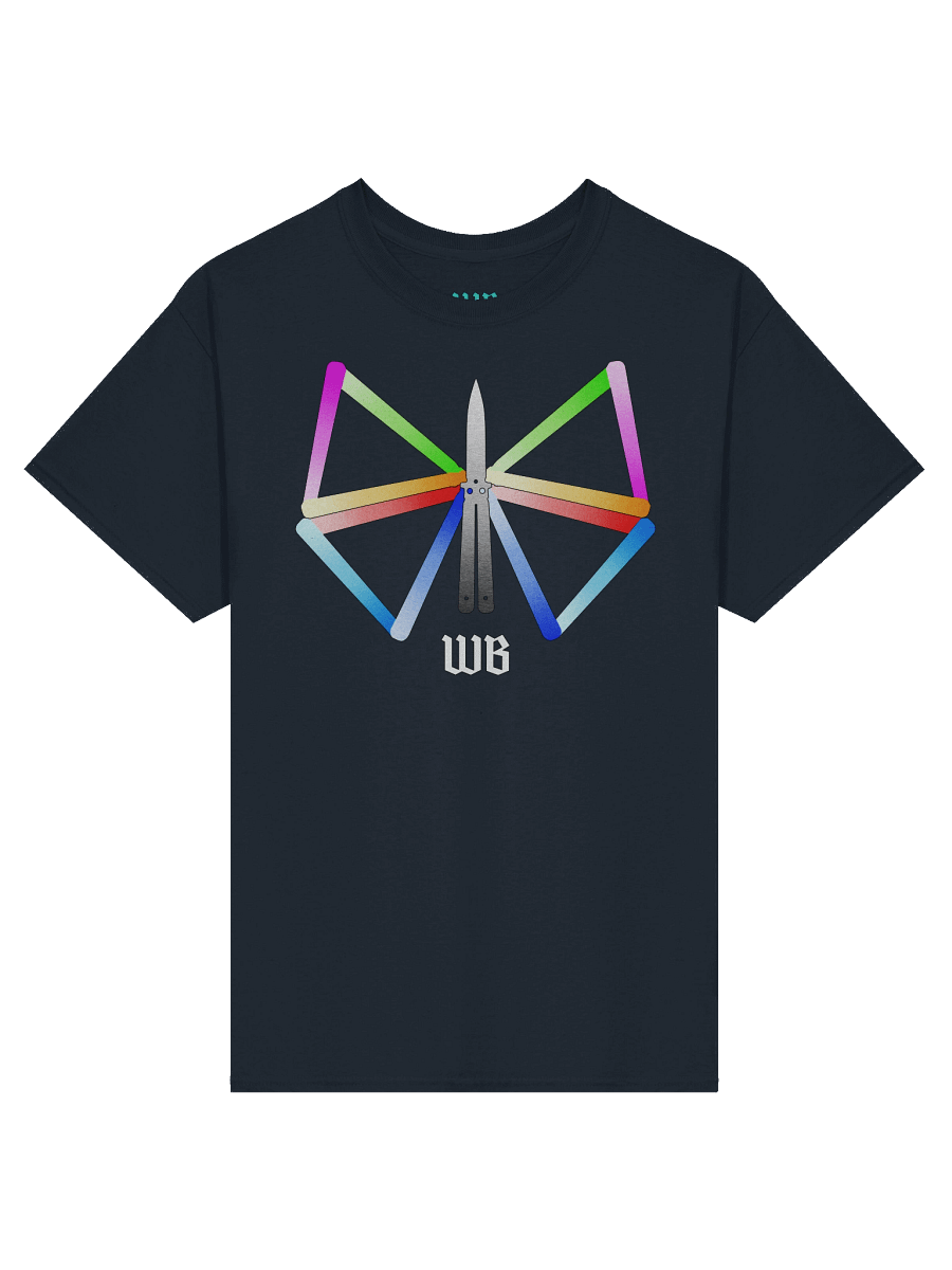 Rainbow Butterfly Knife T-Shirt product image (1)
