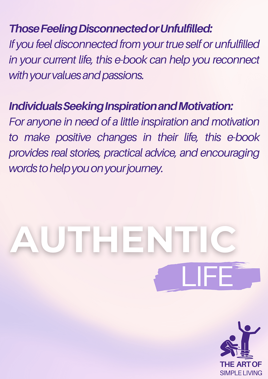 AUTHENTIC LIFE: The Art of Simple Living (ebook) product image (5)