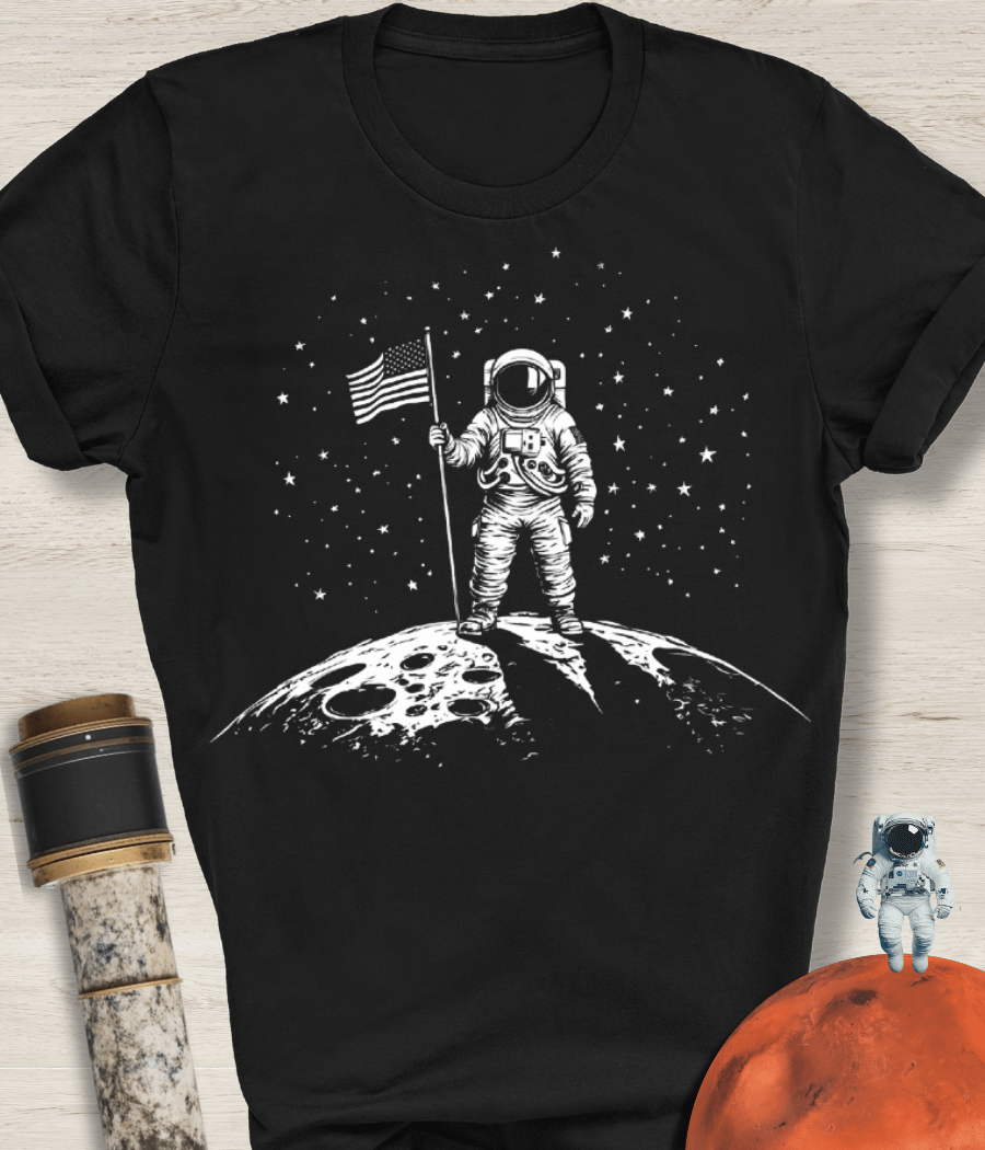 Flag on the Moon T-Shirt product image (1)