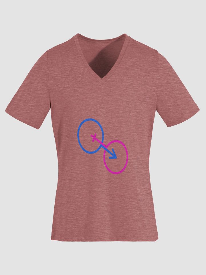 Traditional Gender Symbols V-Neck Tee product image (1)