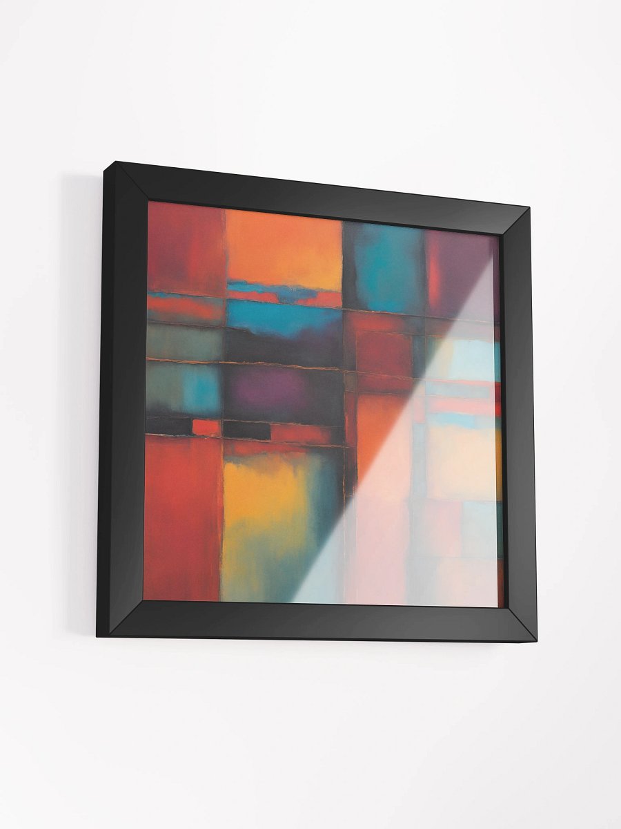 Vibrant Rectangles Framed Art Print product image (12)