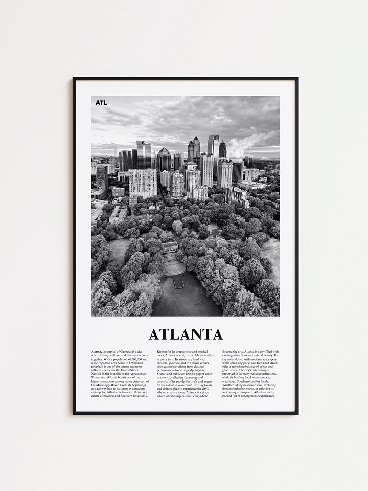 Atlanta 01 Newspaper Poster product image (1)