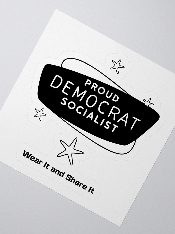 Proud Democrat Socialist Bold Identity Stickers (B) product image (5)