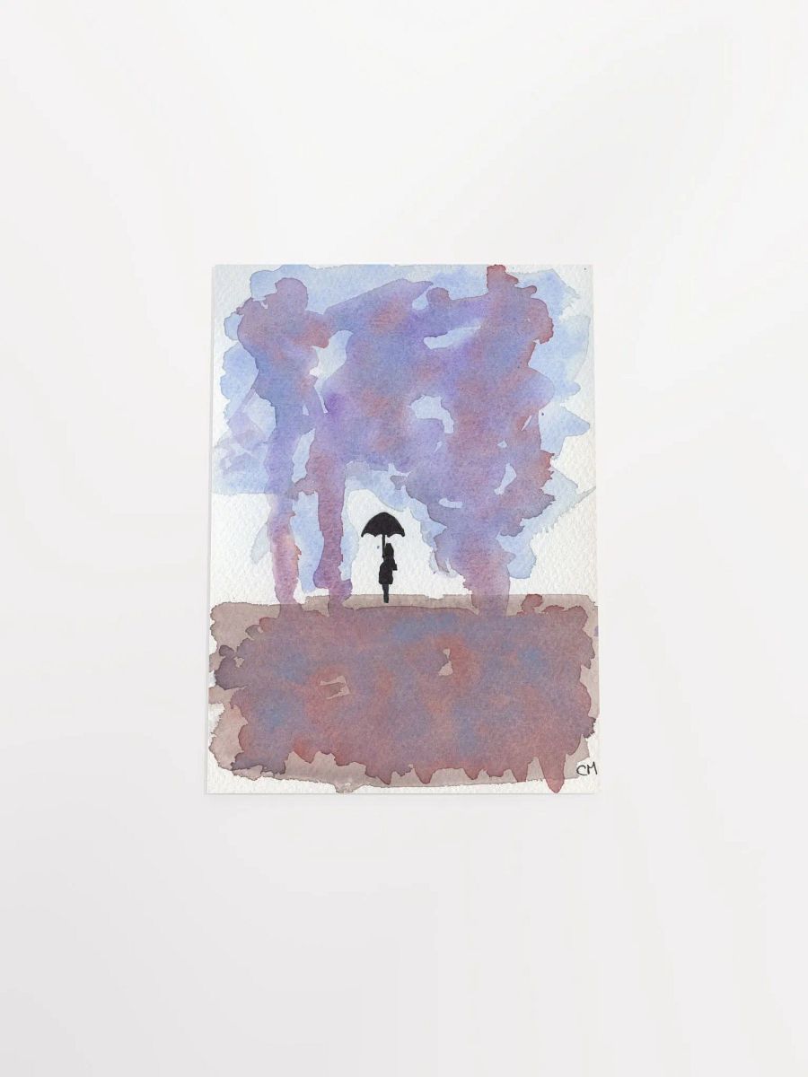 The Rain: Watercolor Landscape Poster product image (4)