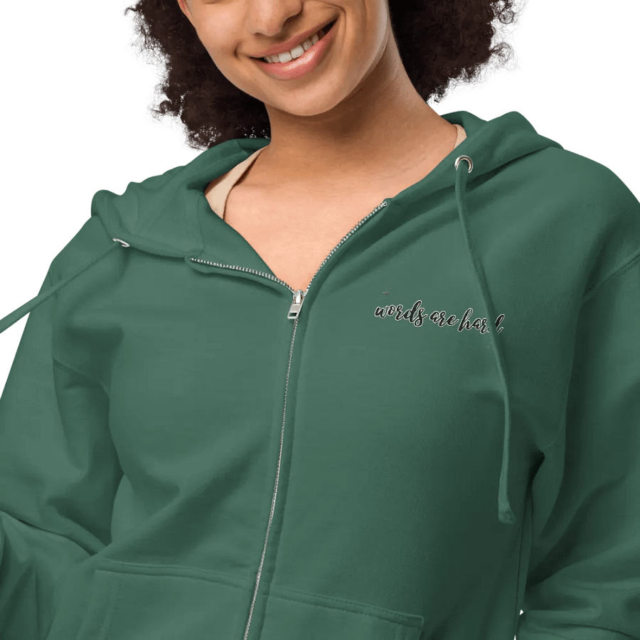 Words Are Hard Zip-Up Hoodie product image (55)