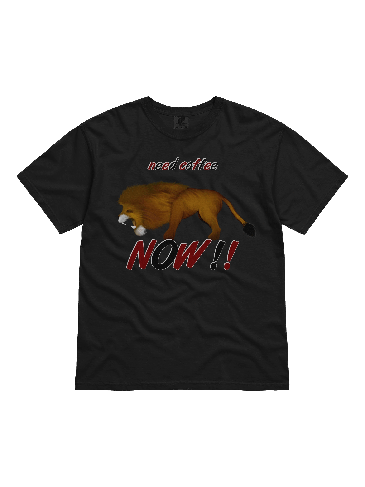 Roaring Lion 'Need Coffee NOW!!' T-Shirt product image (1)