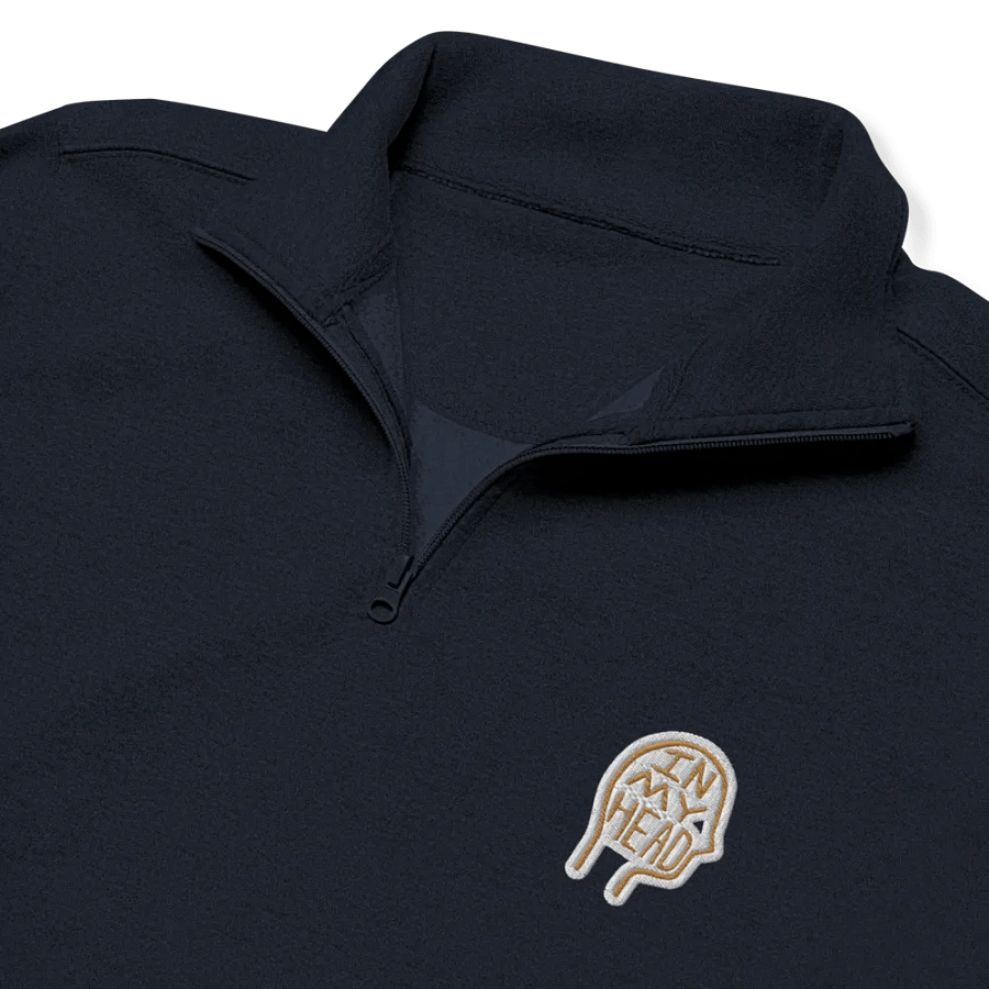 In My Head (brass bubble design) embroidered quarter zip product image (6)