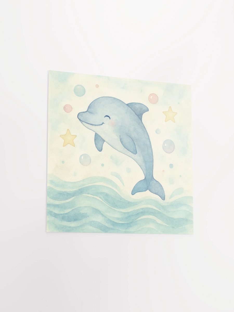 Joyful Dolphin Leap | Whimsical Dolphin Jump Poster product image (14)