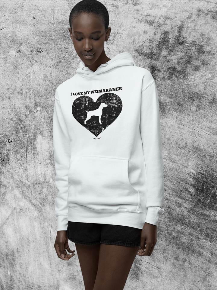 I Love My Weimaraner - Cotton Heritage Unisex Premium Hoodie product image (1)