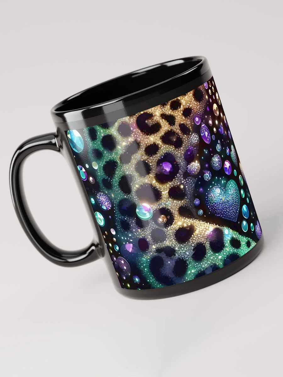 Glimmering Hearts Black Glossy Mug product image (6)