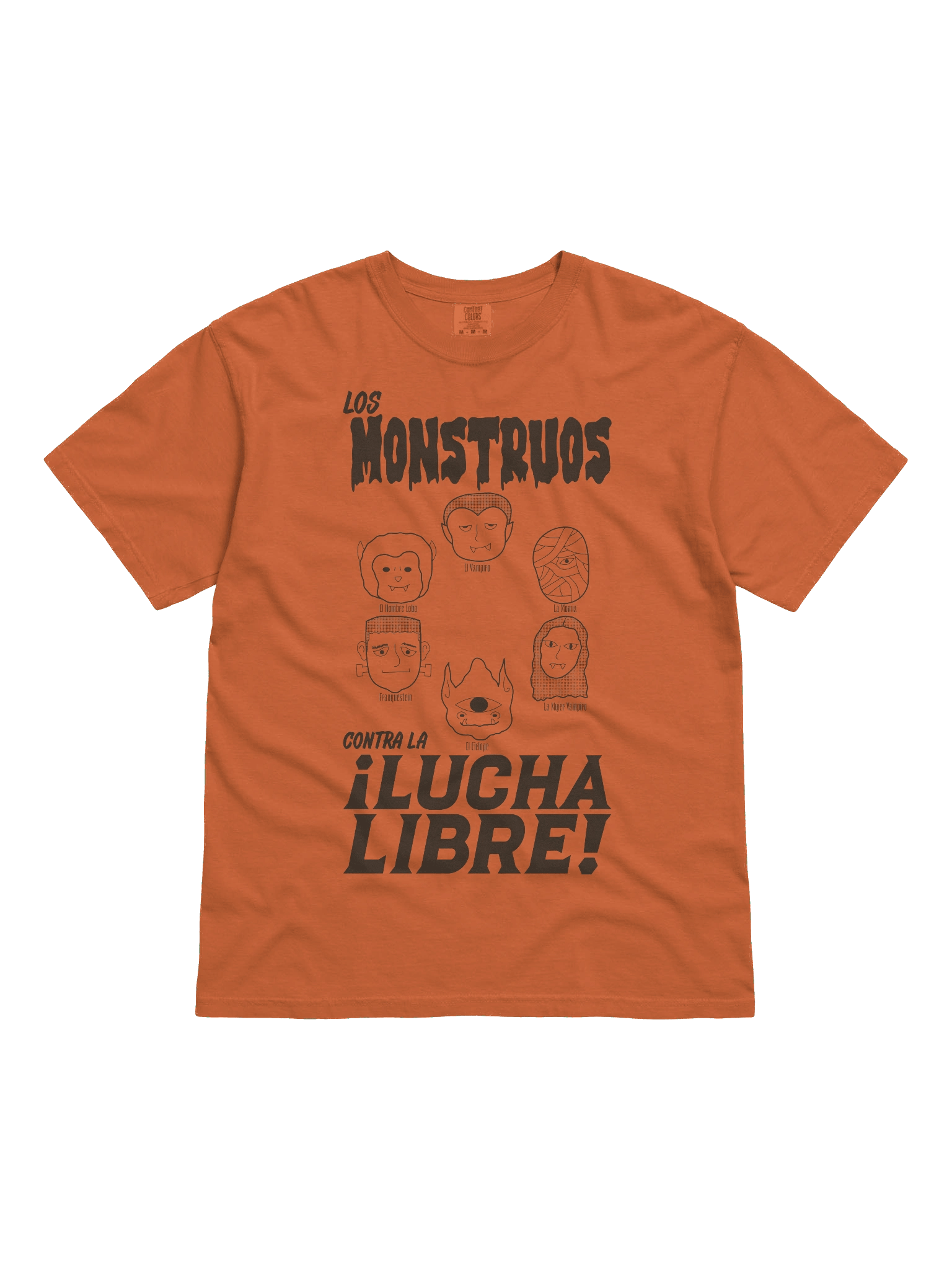 Los Monstruos Contra La Lucha Libre Tee Alt Design product image (1)