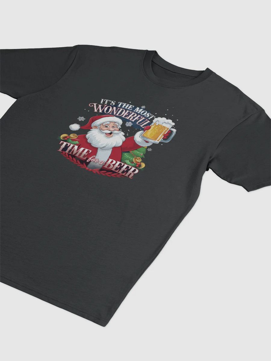 Santa’s Holiday Cheers Cotton Heritage Men's Premium Heavyweight Tee product image (3)