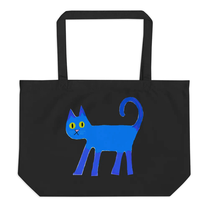 Blue Cat Organic Tote Bag product image (1)