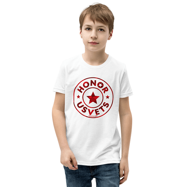 Red HONORUSVETS Star Youth Tee - Limited Edition product image (13)