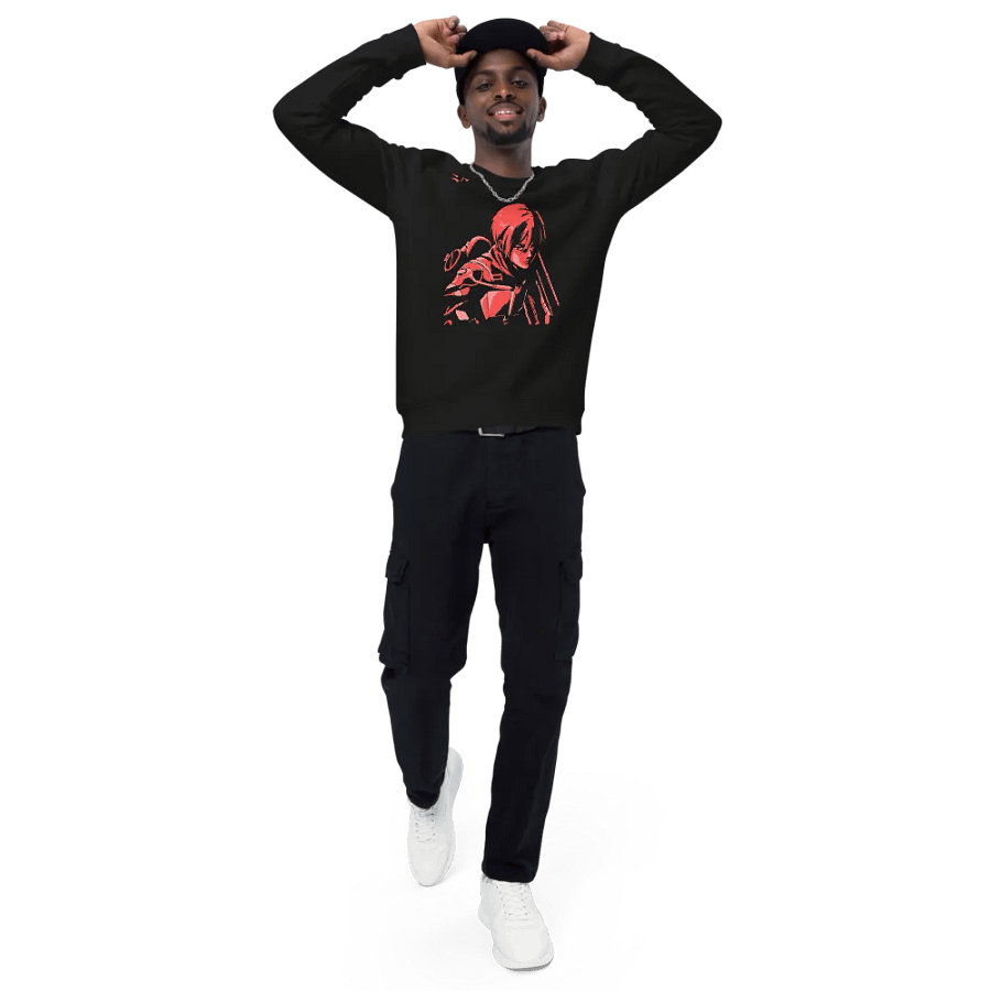 Mikasa Red Japanese Text Raglan Sweatshirt product image (4)