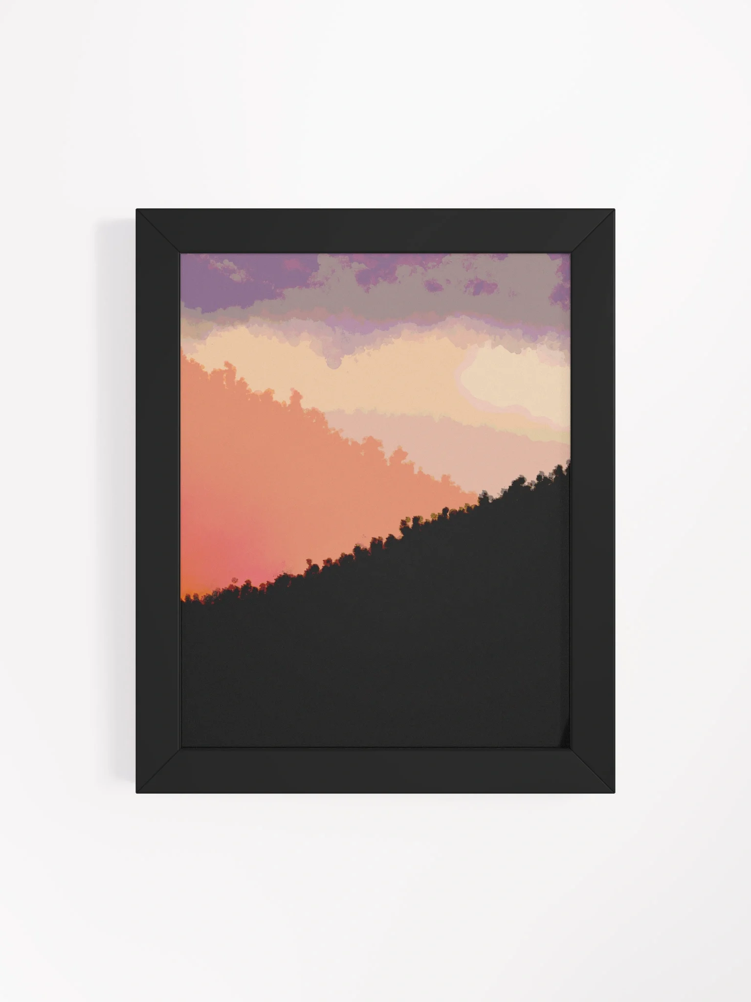 Aurora Silhouette: Framed Sunset Poster product image (17)