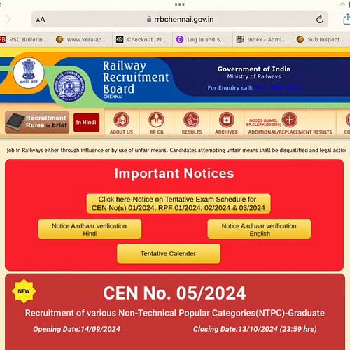 റെയിൽവേയിൽ ഇപ്പോൾ അപേക്ഷിക്കാൻ സാധിക്കുന്ന 3 പോസ്റ്റുകൾ