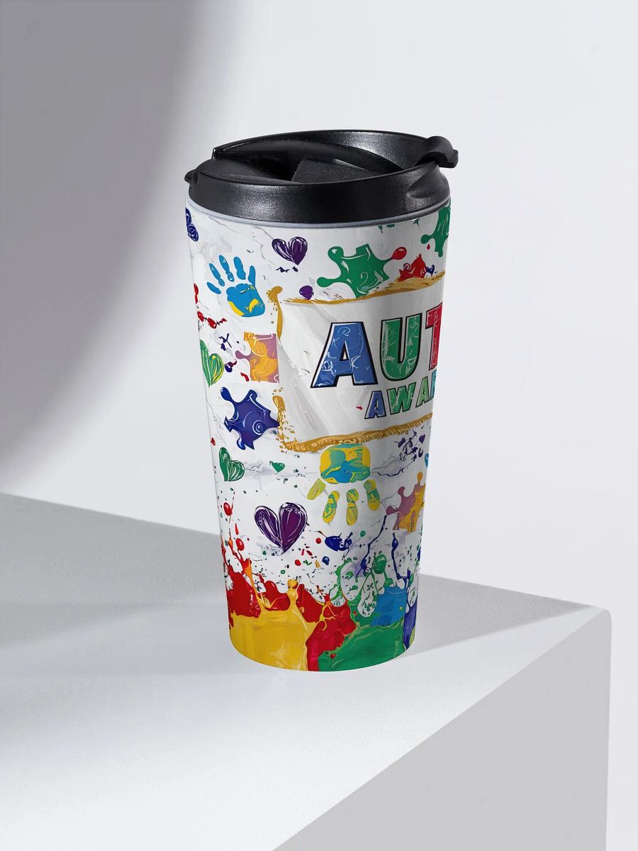 Vibrant Autism Awareness Travel Tumbler product image (2)