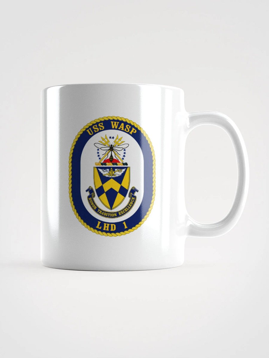 USS Wasp LHD 1 White Coffee Cup product image (1)