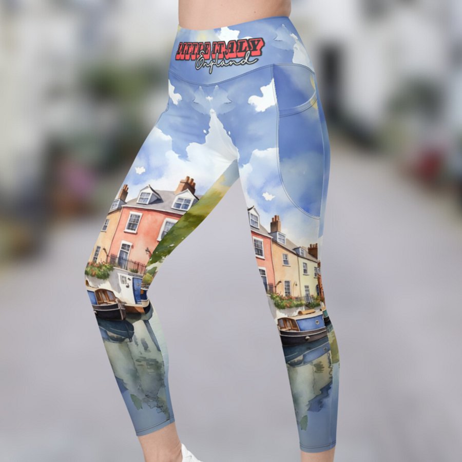 Little Italy - England - All Over Print - Watercolor - Leggings product image (12)